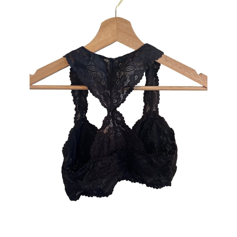 Intimately Free People Black Bralette Lace Bra Lingerie Women's Size Small - Picture 3 of 3